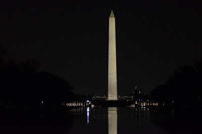 The Washington Monument at night