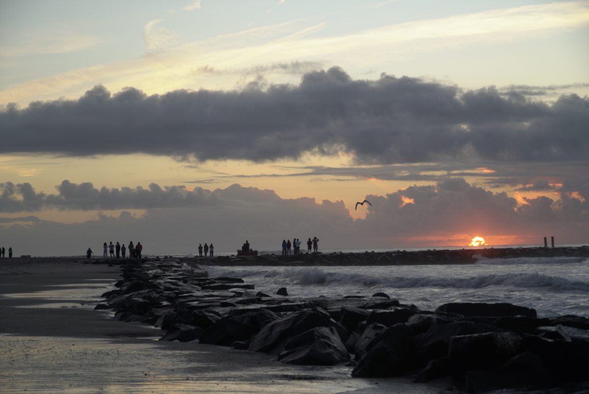In September, seniors took a retreat to Ocean City to set intentions. At sunrise, they all gathered on the beach to spend a moment together before the year began. 