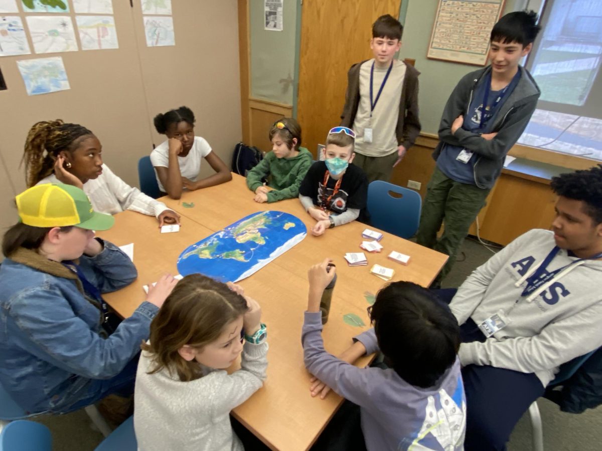 Middle School plays games during Many Voices One Community Day
