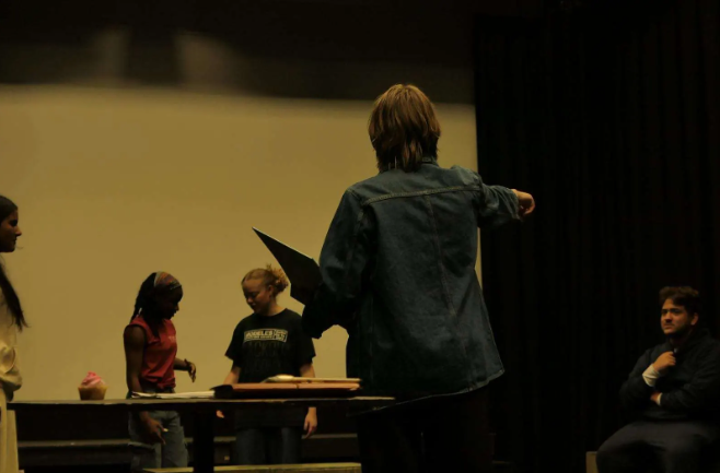 Anjali Tremblay '26 directing the cast 